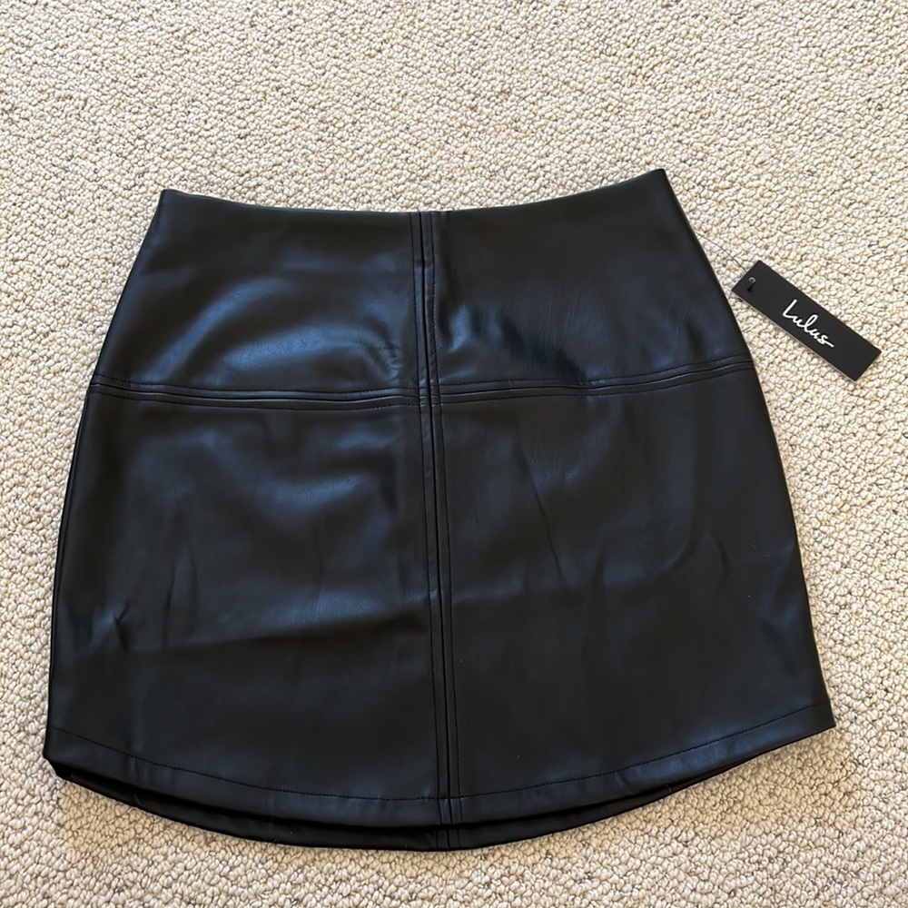Faux Leather Skirt